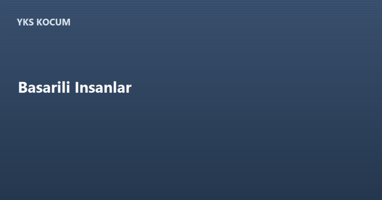 Başarılı İnsanların Özellikleri: Alışkanlık ve Sebat Rehberi