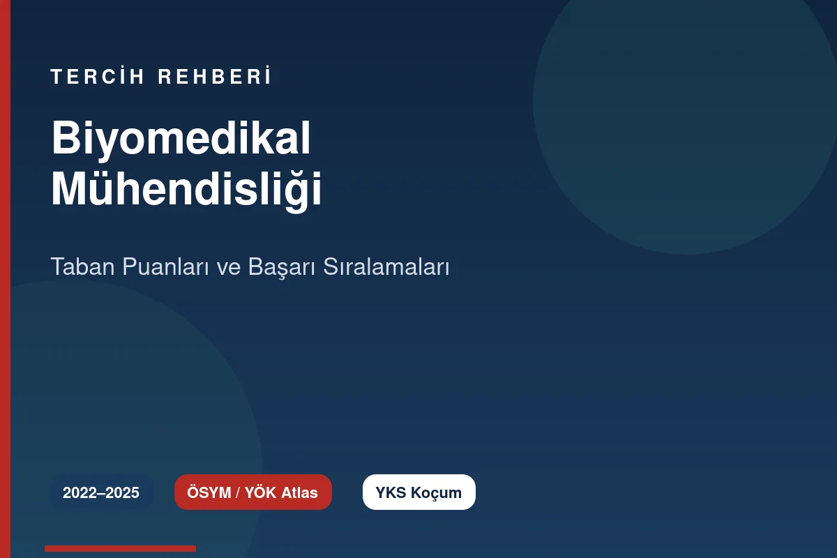 Biyomedikal Mühendisliği Taban Puanları Kapak