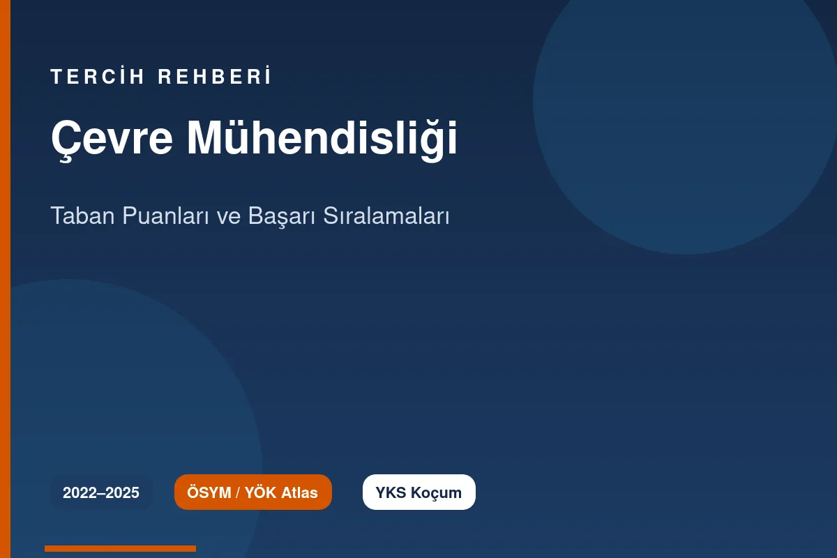Çevre Mühendisliği Taban Puanları Kapak
