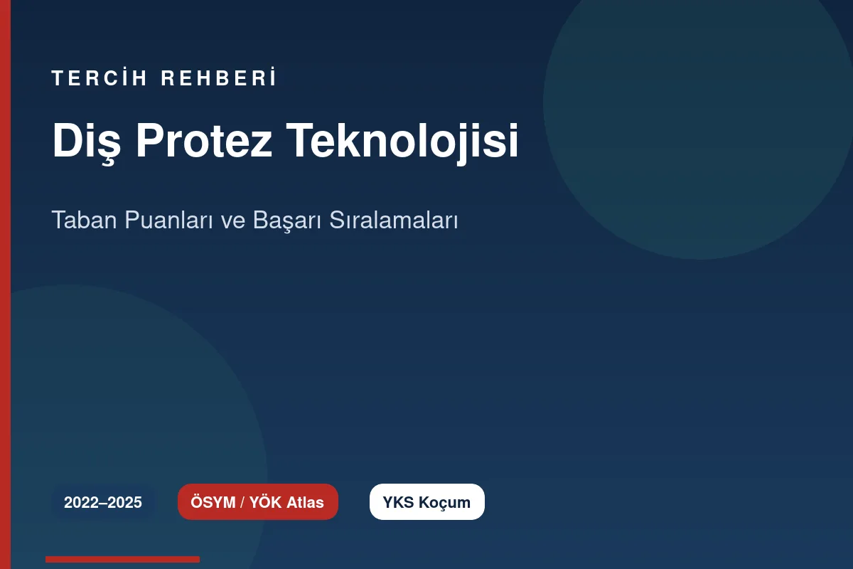 Diş Protez Teknolojisi Taban Puanları Kapak