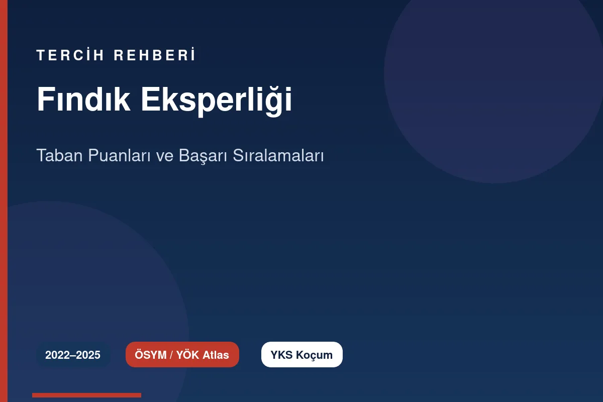 Fındık Eksperliği Taban Puanları Kapak