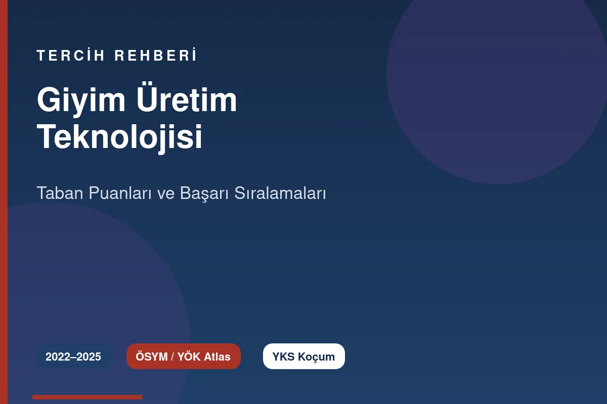 Giyim Üretim Teknolojisi Taban Puanları Kapak