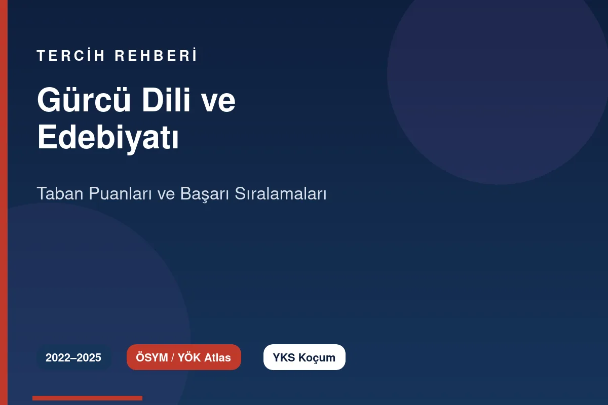 Gürcü Dili ve Edebiyatı Taban Puanları Kapak