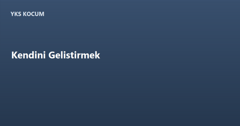 Kendini Geliştirmek: Bilgiyi Davranışa Çevirme Rehberi