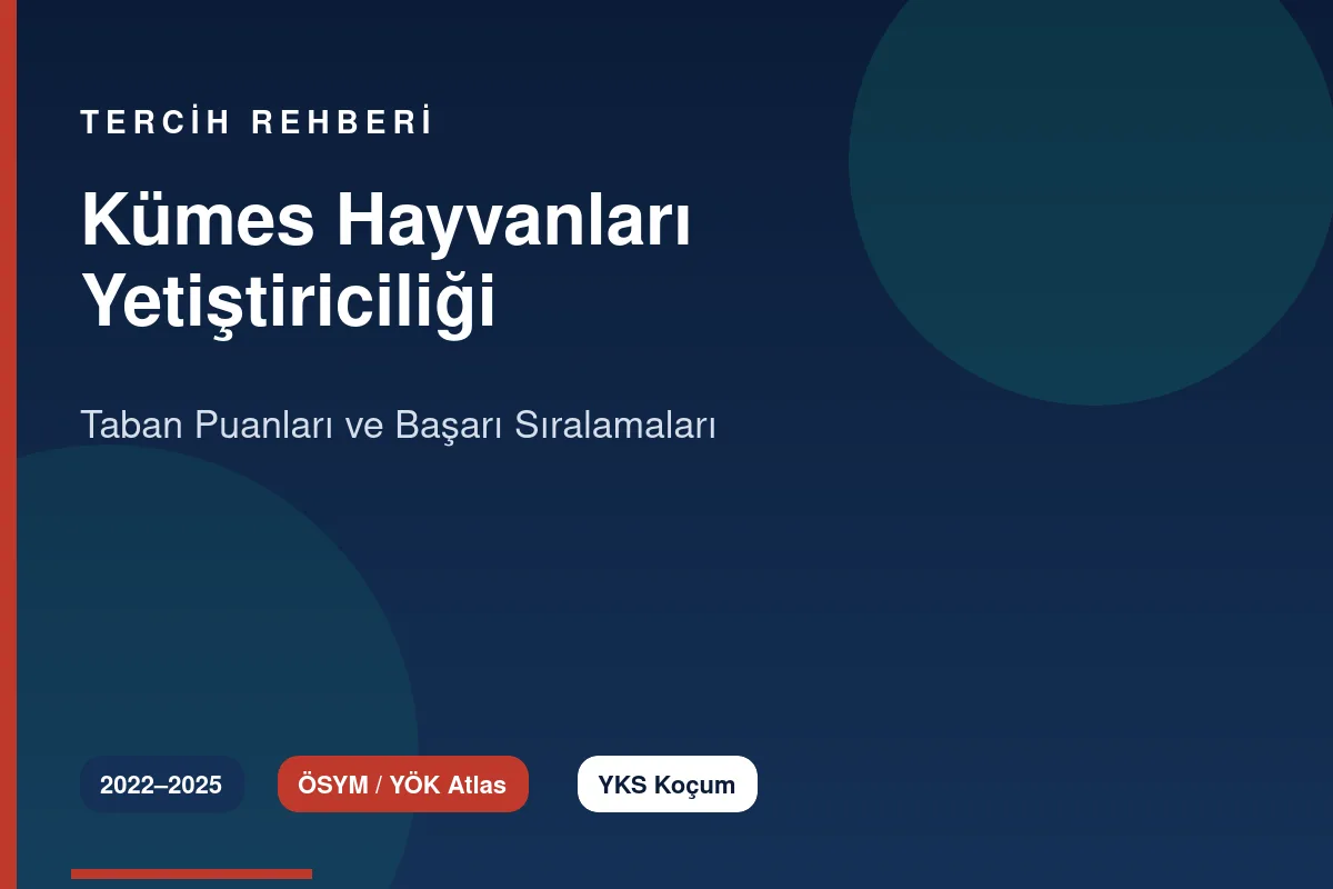 Kümes Hayvanları Yetiştiriciliği Taban Puanları Kapak