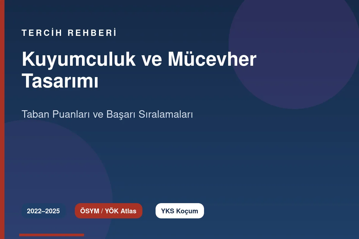 Kuyumculuk ve Mücevher Tasarımı Taban Puanları Kapak