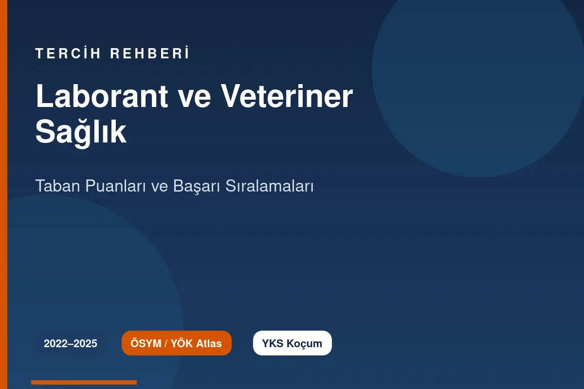 Laborant ve Veteriner Sağlık Taban Puanları Kapak