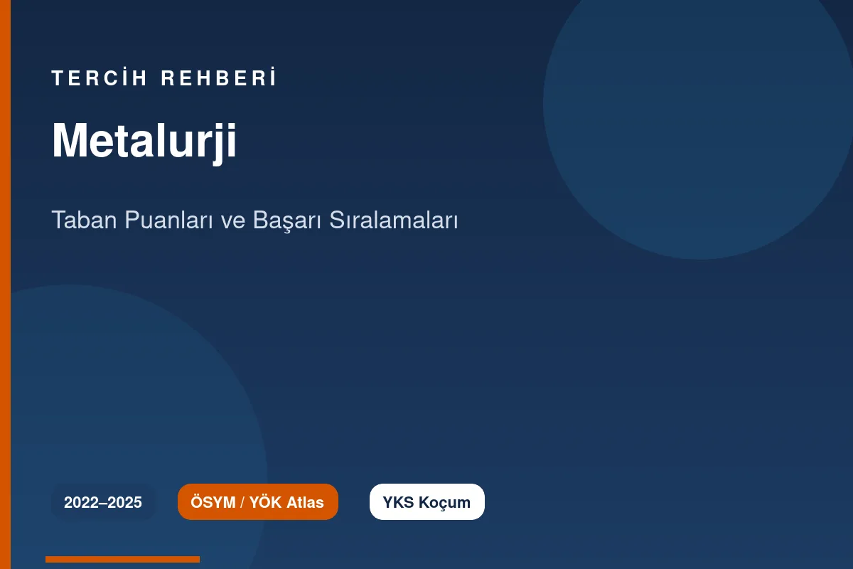 Metalurji Taban Puanları Kapak