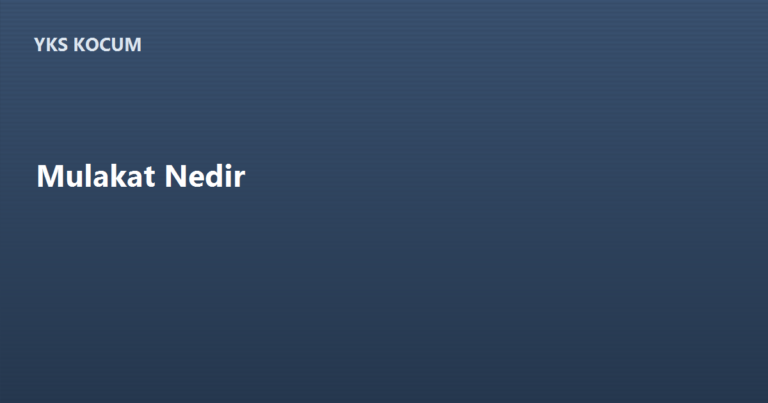 Mülakat Nedir? Türleri, Hazırlık ve STAR Yöntemi