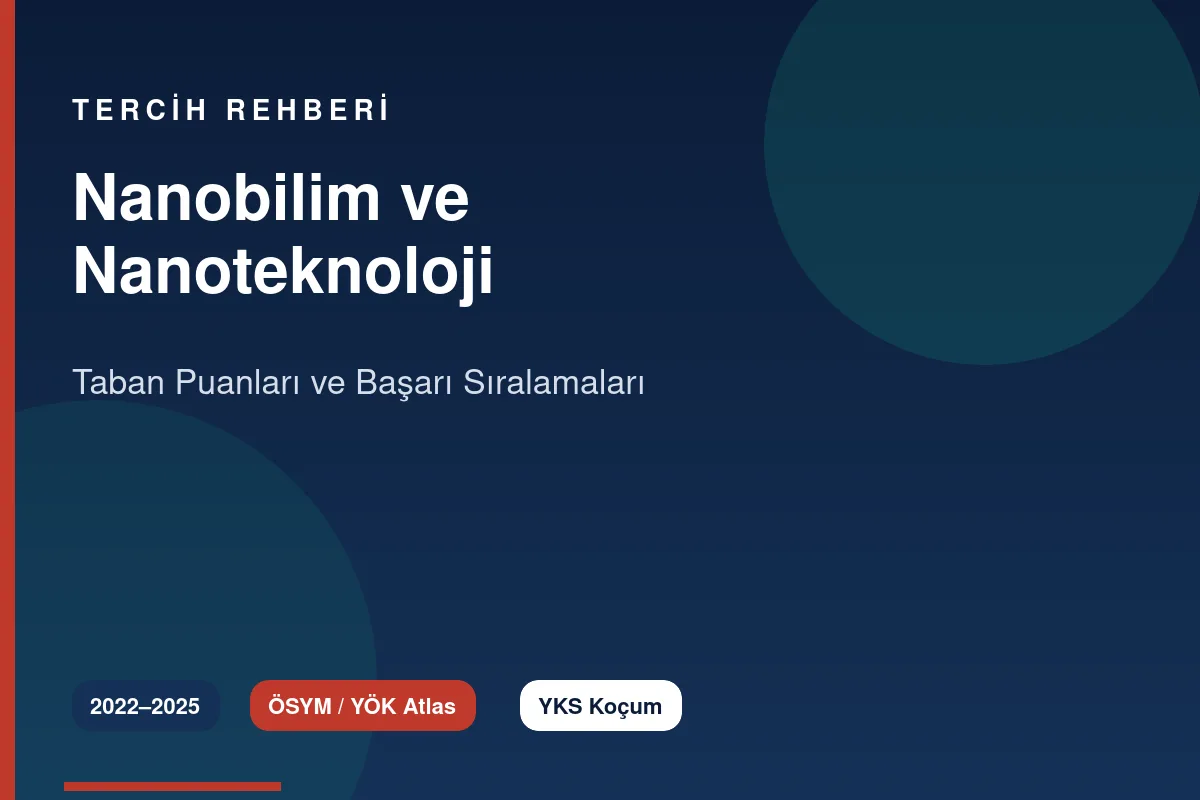 Nanobilim ve Nanoteknoloji Taban Puanları Kapak
