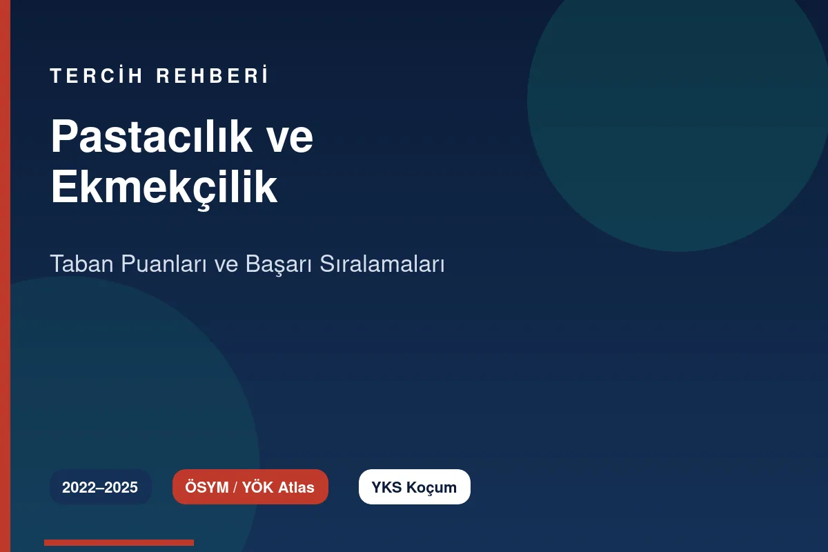Pastacılık ve Ekmekçilik Taban Puanları Kapak