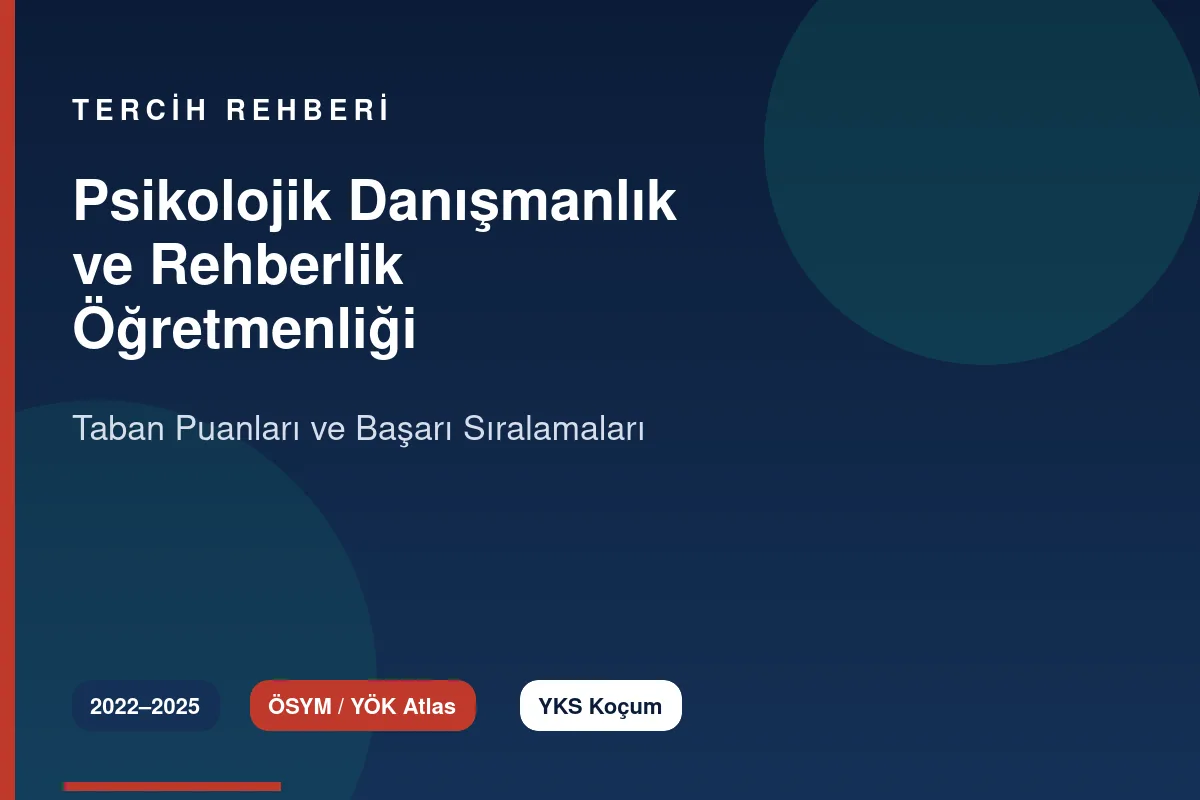 Psikolojik Danışmanlık ve Rehberlik Öğretmenliği Taban Puanları Kapak