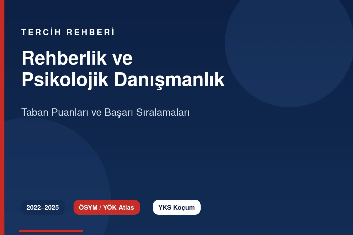 Rehberlik ve Psikolojik Danışmanlık Taban Puanları Kapak