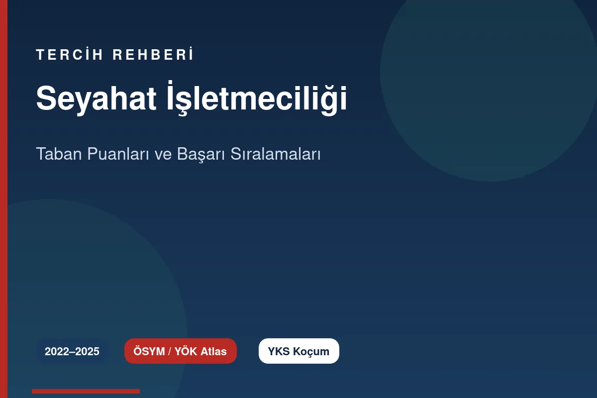 Seyahat İşletmeciliği Taban Puanları 2026 ve Başarı Sıralamaları (2022-2025)