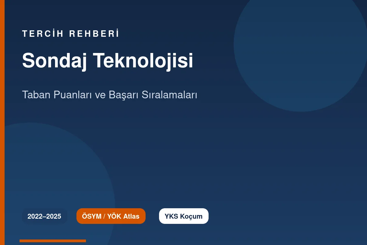 Sondaj Teknolojisi Taban Puanları Kapak