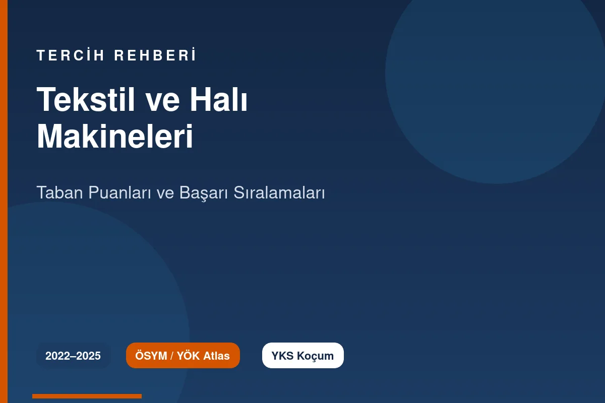 Tekstil ve Halı Makineleri Taban Puanları Kapak