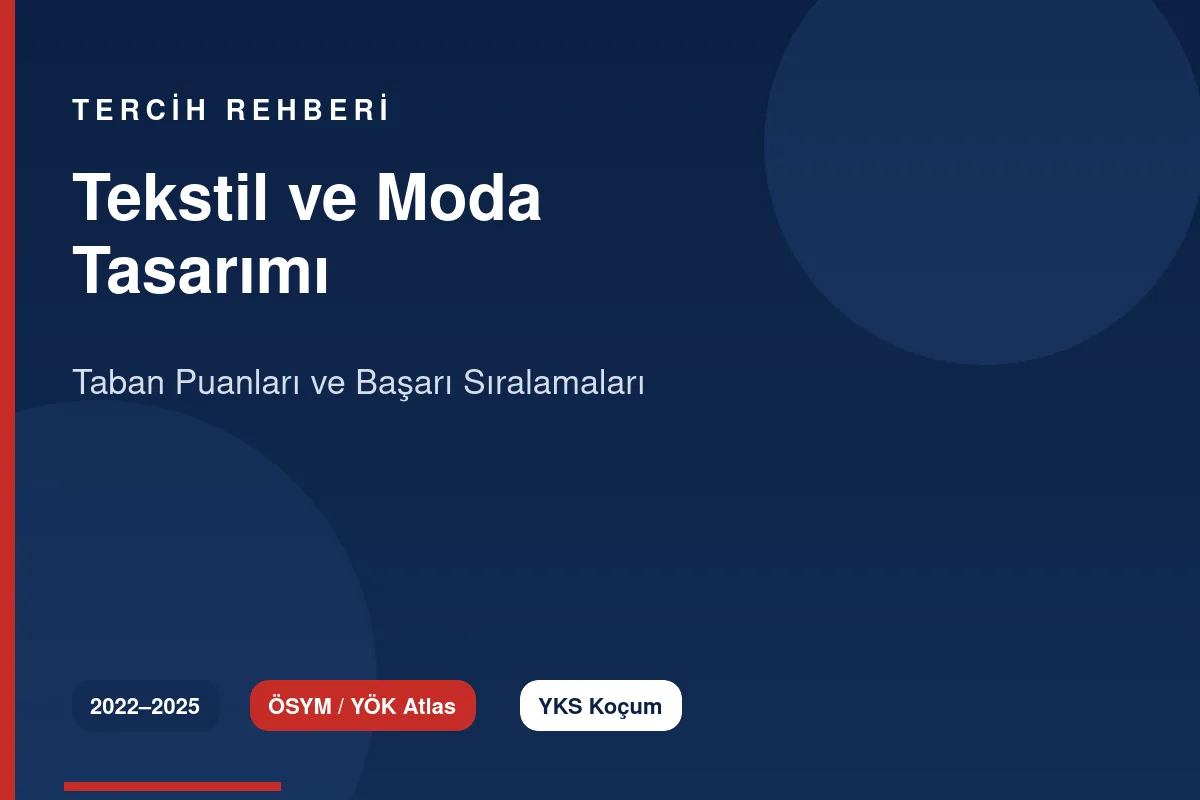 Tekstil ve Moda Tasarımı Taban Puanları Kapak