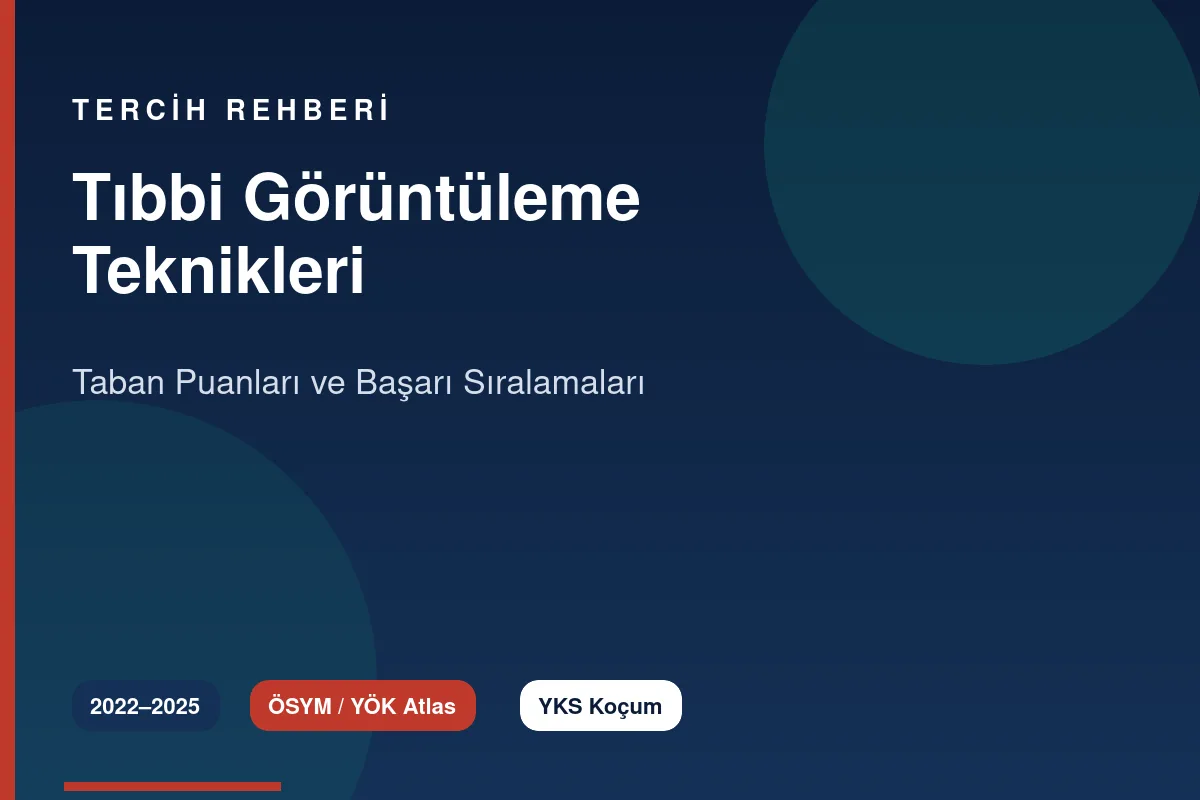 Tıbbi Görüntüleme Teknikleri Taban Puanları Kapak