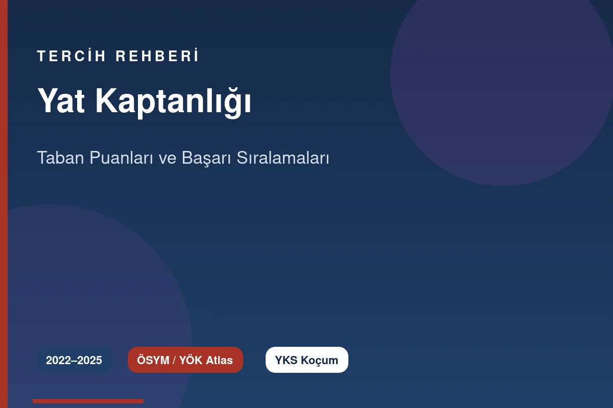 Yat Kaptanlığı Taban Puanları Kapak
