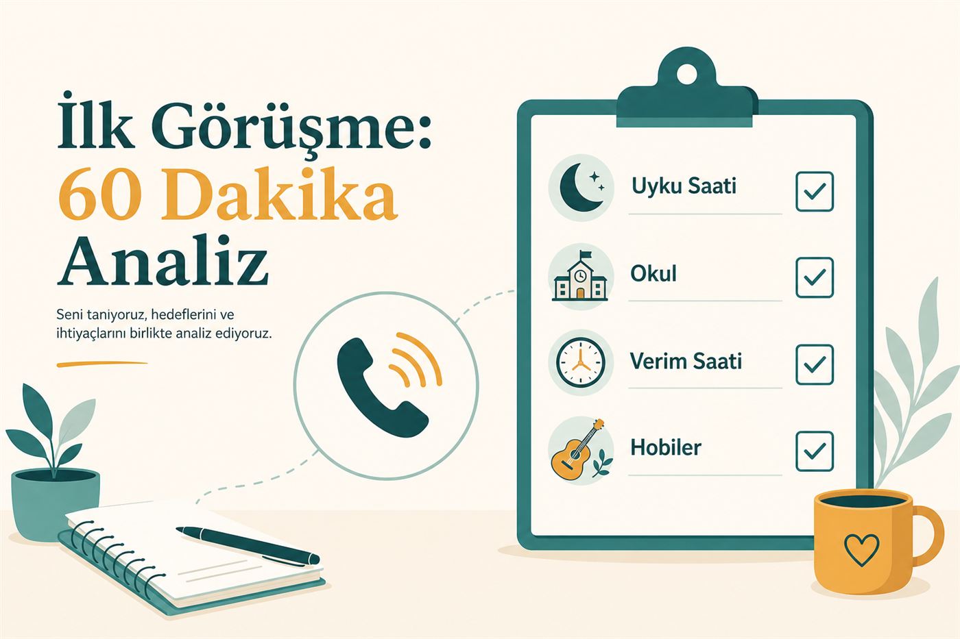 İlk görüşme: 60 dakika derinlemesine analiz