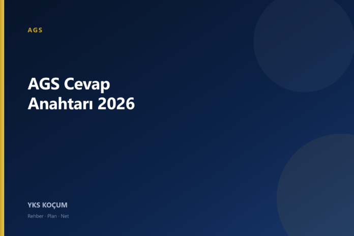 AGS cevap anahtari kapak