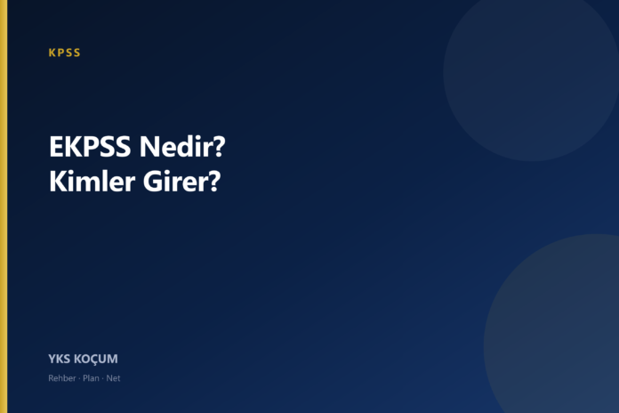 EKPSS Nedir kapak