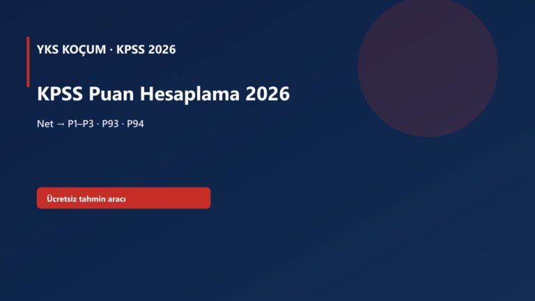 KPSS puan hesaplama 2026 — netten P1 P3 P93 P94 kapak