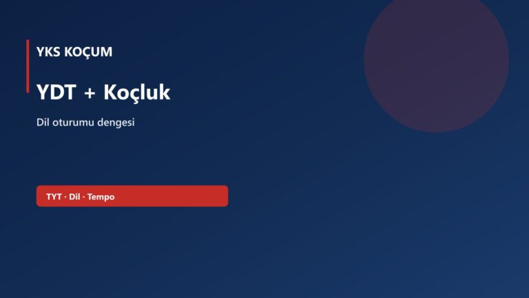 YDT + Koçluk — YKS Koçum kapak görseli