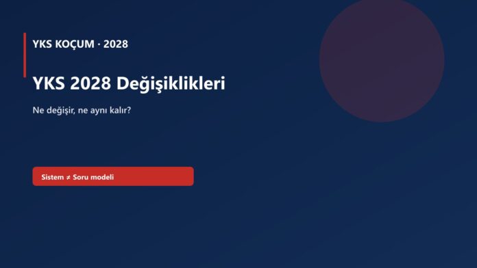 YKS 2028 Değişiklikleri — YKS 2028 kapak görseli
