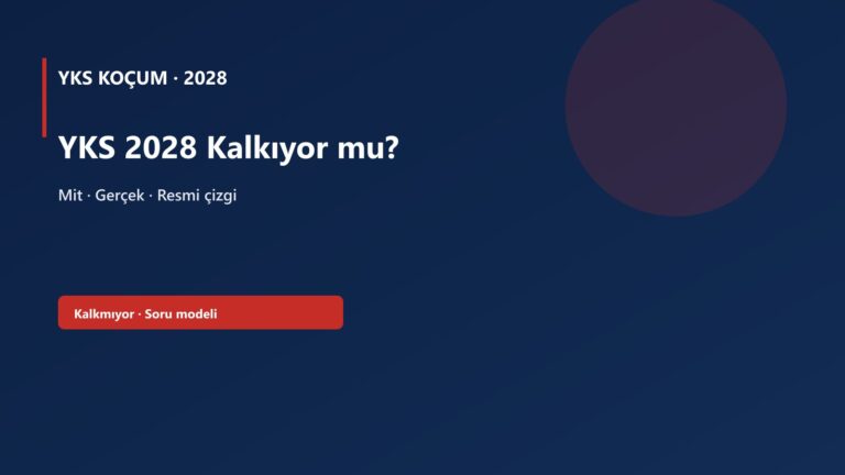 YKS 2028 Kalkıyor mu? — YKS 2028 kapak görseli